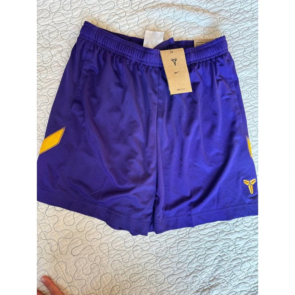Nike Boys Kobe Bryant Basketball Shorts Purple Size Large
